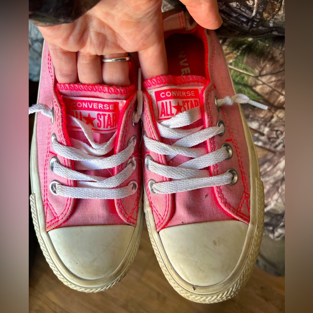Pink Denim Converse